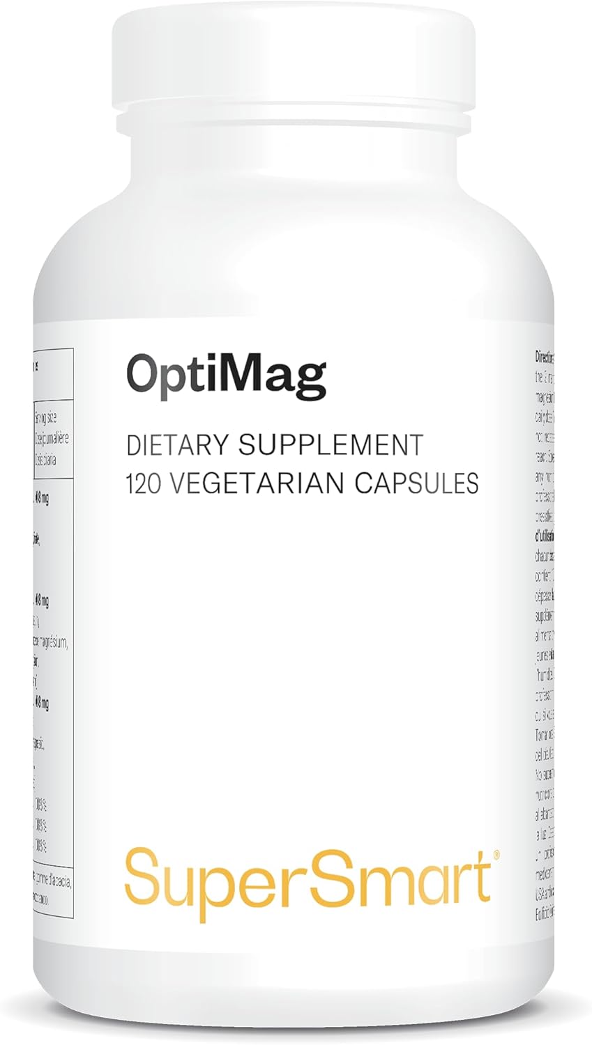 SuperSmart OptiMag — magnésium 8 formes, 120 gélules végétales